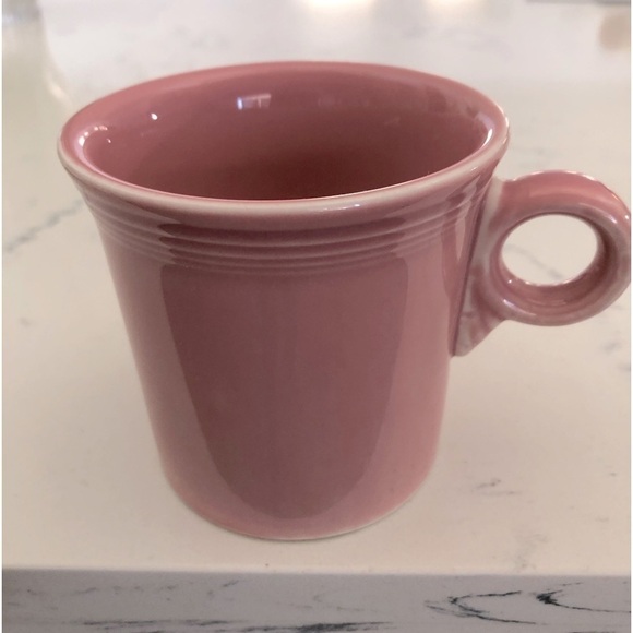 VTG Fiestaware Rose Pink Retired Ring Handle Mug~Collectible - Picture 1 of 8